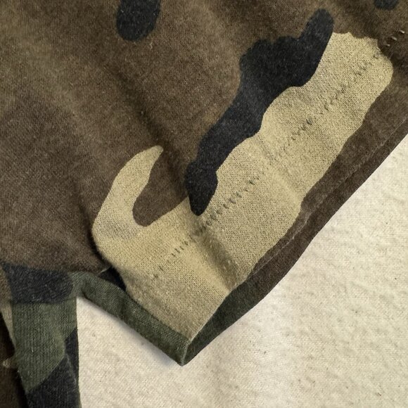 Vtg 80s Rare Woodland Camo Made In USA Single Stitch Pocket T Shirt Men’s Medium - Picture 6 of 9